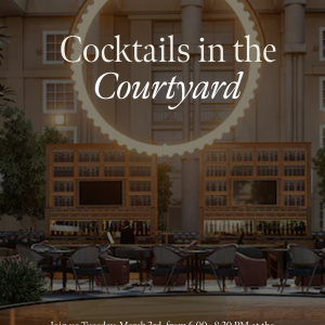 Cocktails in the Courtyard